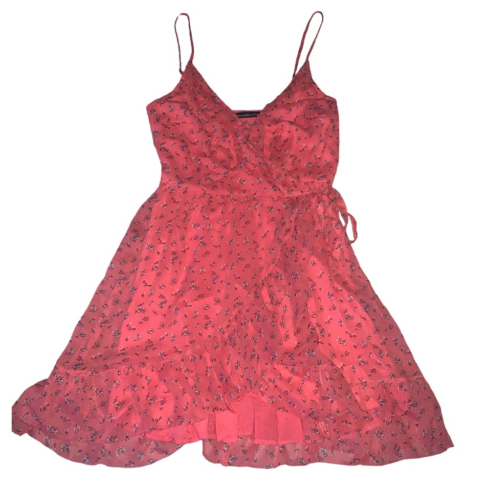 Abercrombie & Fitch Mini Wrap Dress Pink Floral XS